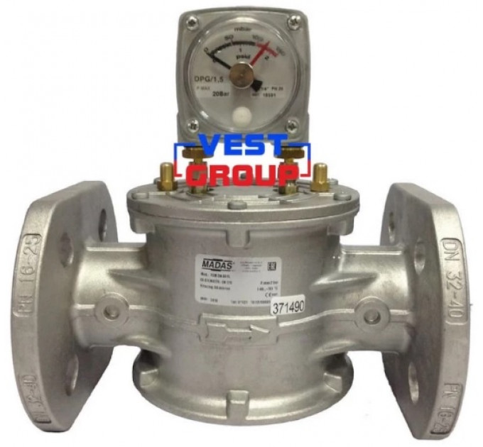 FGM DN40 Газовый фильтр с индикатором Madas