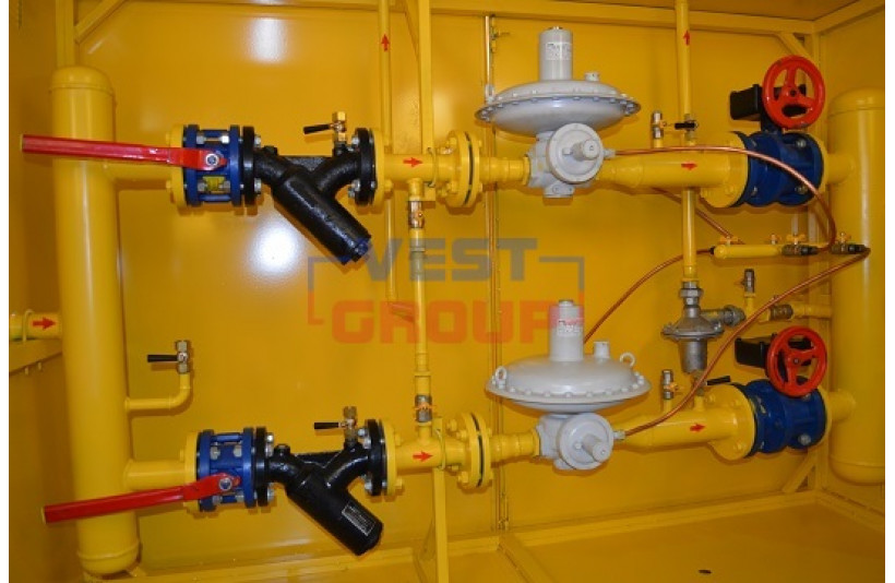 ШРП с регуляторами Itron RBE 4012 DN 50