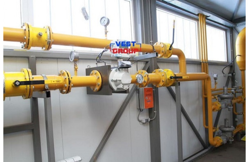 Технологический узел учета газа с счетчиком Delta