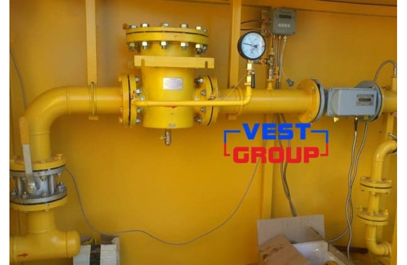 Технологический узел учета газа с счетчиком Курс