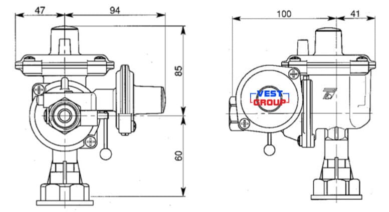 R/25 Регулятор давления газа Tartarini