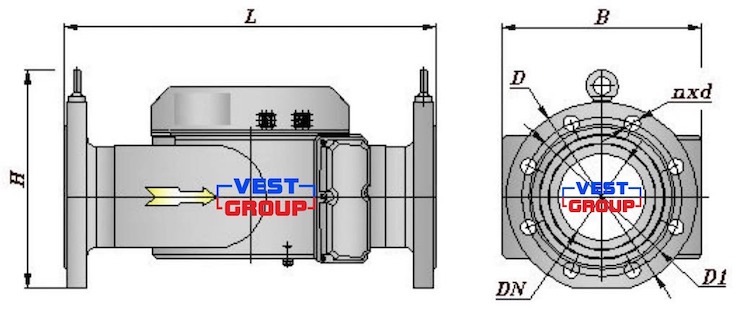 Зонд-2 G1000 DN150 Газовый счетчик ультразвуковой
