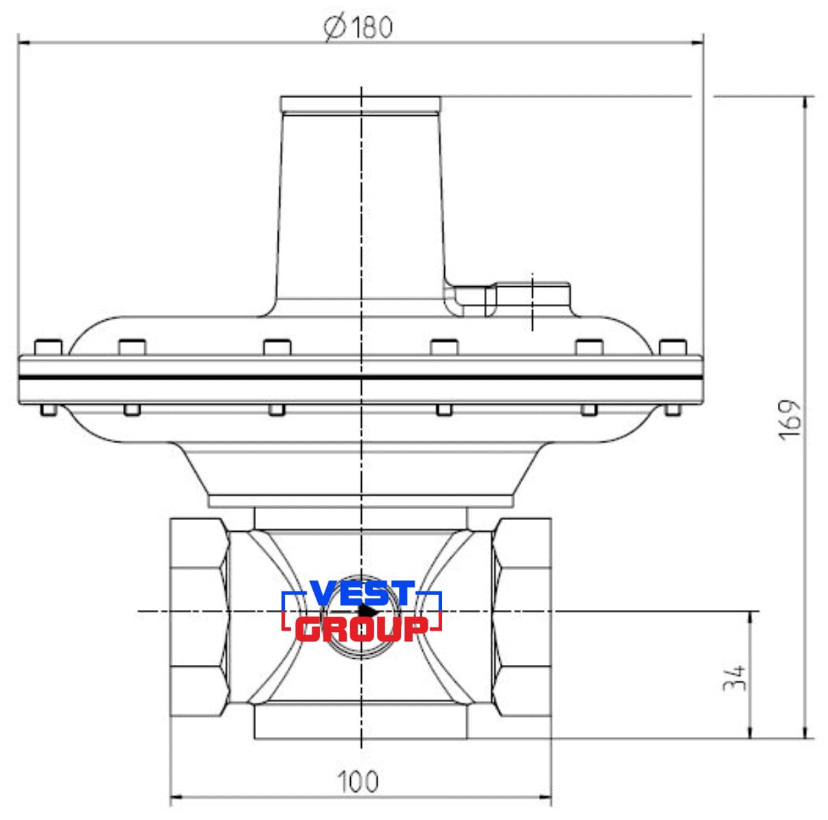 SRV 811R Предохранительный сбросной клапан Dresser Actaris (Itron)