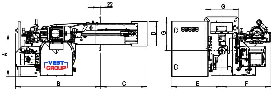 FGP 250/M Дизельная модуляционная горелка FBR — фото 2