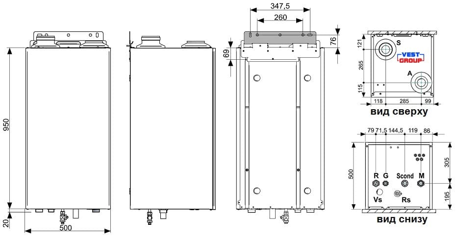 KON 115 Конденсационный котел Unical