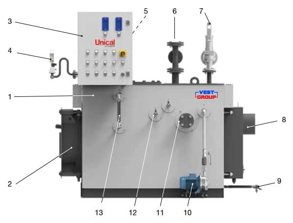 BAHR UNO CB 100 Паровой котел Unical