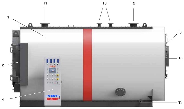 TERNOX D 2P 2500 Водогрейный котел Unical